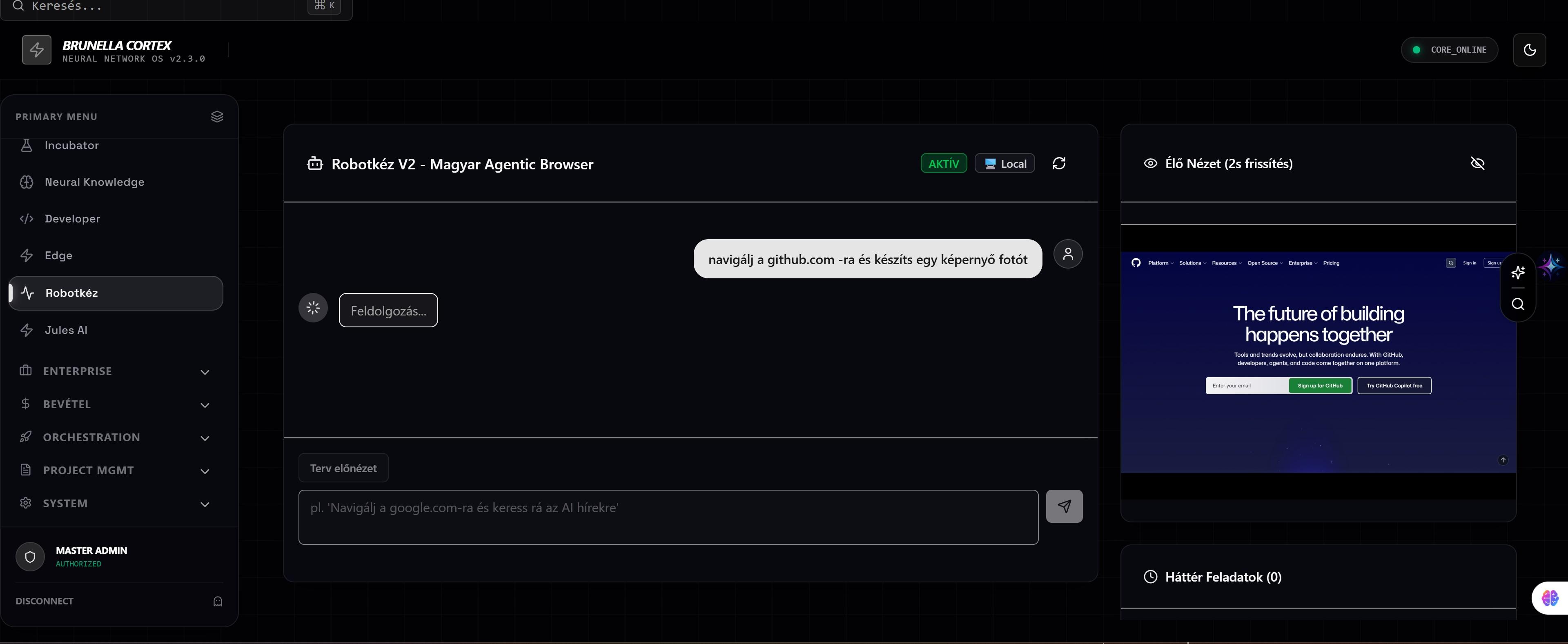 Brunella Agent System képernyőkép